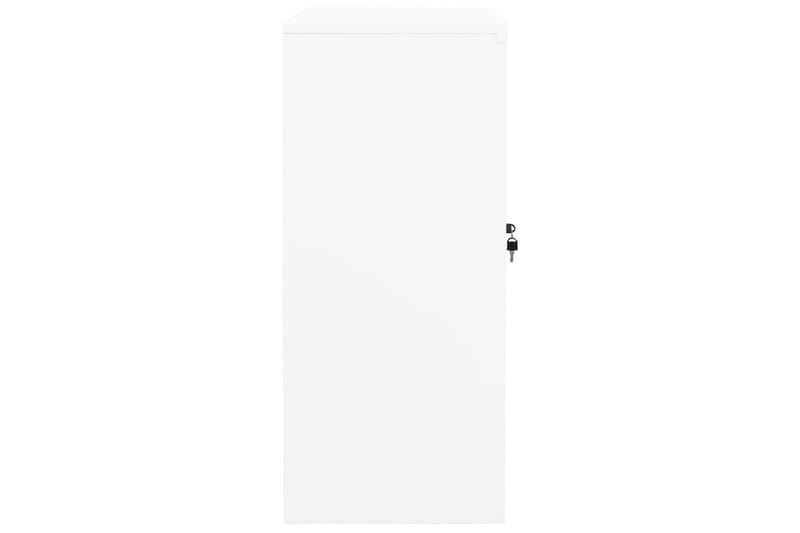 Kontorskap hvit 90x40x90 cm stål - Hvit - Oppbevaring - Skap - Oppbevaringsskap - Kontorskap - Dokumentskap
