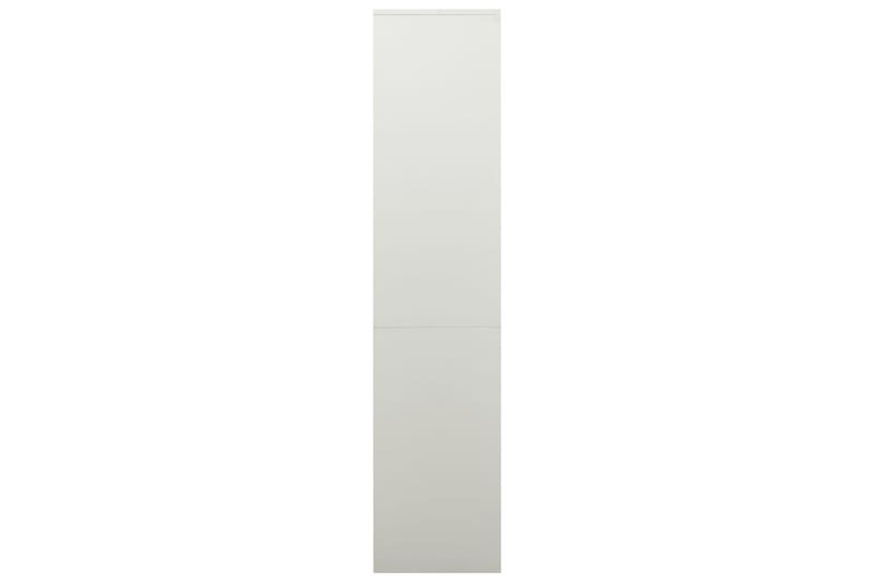 Kontorskap lysegrå 90x40x180 cm stål - Grå - Oppbevaring - Skap - Oppbevaringsskap - Kontorskap - Dokumentskap