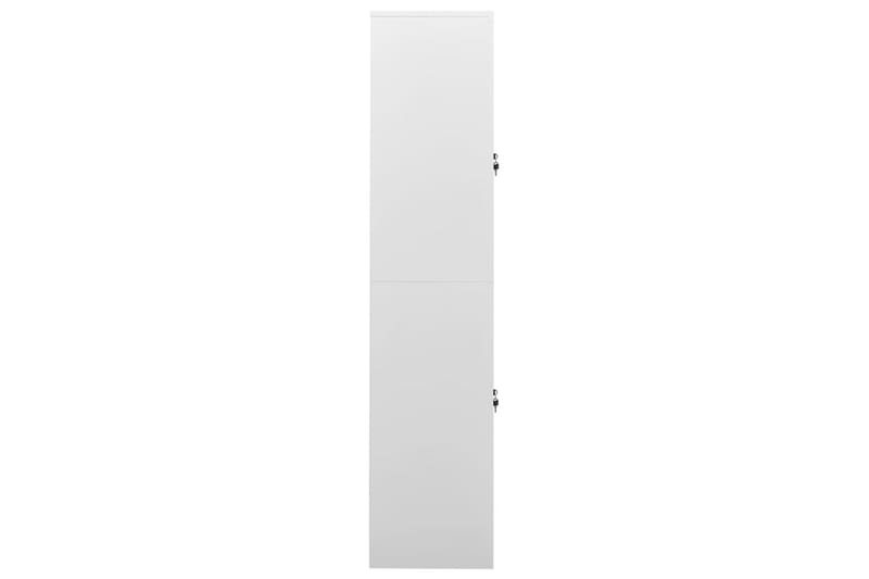 Kontorskap lysegrå 90x40x180 cm stål - Grå - Oppbevaring - Skap - Oppbevaringsskap - Kontorskap - Dokumentskap