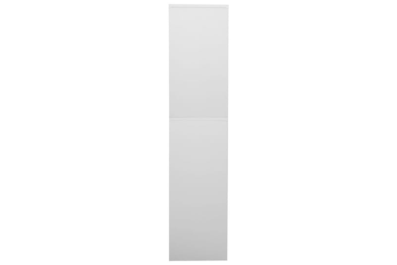 Kontorskap lysegrå 90x40x180 cm stål - Grå - Oppbevaring - Skap - Oppbevaringsskap - Kontorskap - Dokumentskap