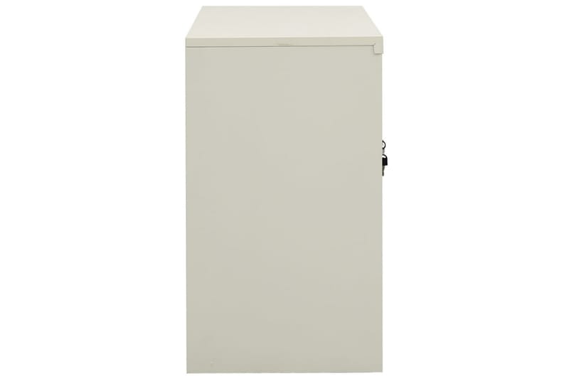 Kontorskap lysegrå 90x40x70 cm stål - Grå - Oppbevaring - Skap - Oppbevaringsskap - Kontorskap - Dokumentskap