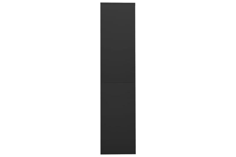 Kontorskap med skyvedør 90x40x180 cm stål antrasitt - Antrasittgrå - Oppbevaring - Skap - Oppbevaringsskap - Kontorskap - Dokumentskap