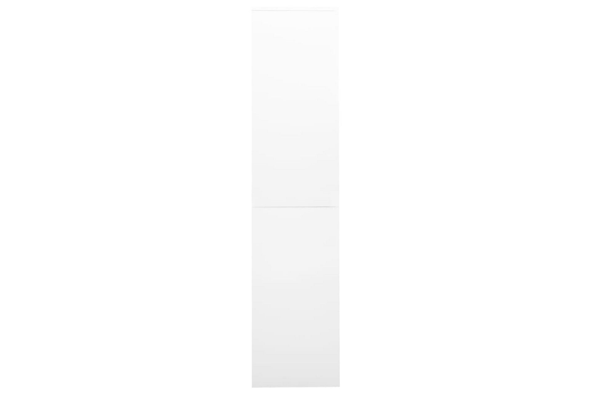 Kontorskap med skyvedør 90x40x180 cm stål hvit - Hvit - Oppbevaring - Skap - Oppbevaringsskap - Kontorskap - Dokumentskap