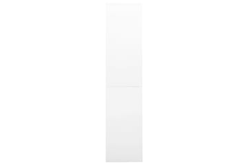 Kontorskap med skyvedør 90x40x180 cm stål hvit - Hvit - Oppbevaring - Skap - Oppbevaringsskap - Kontorskap - Dokumentskap