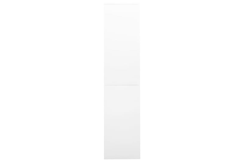 Kontorskap med skyvedør 90x40x180 cm stål hvit - Hvit - Oppbevaring - Skap - Oppbevaringsskap - Kontorskap - Dokumentskap