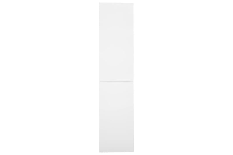 Kontorskap med skyvedør 90x40x180 cm stål hvit - Hvit - Oppbevaring - Skap - Oppbevaringsskap - Kontorskap - Dokumentskap