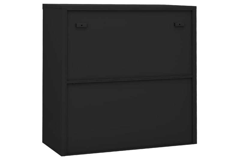Kontorskap med skyvedør 90x40x90 cm stål antrasitt - Antrasittgrå - Oppbevaring - Skap - Oppbevaringsskap - Kontorskap - Dokumentskap