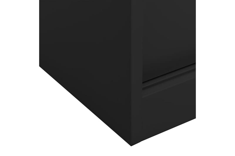 Kontorskap med skyvedør 90x40x90 cm stål antrasitt - Antrasittgrå - Oppbevaring - Skap - Oppbevaringsskap - Kontorskap - Dokumentskap