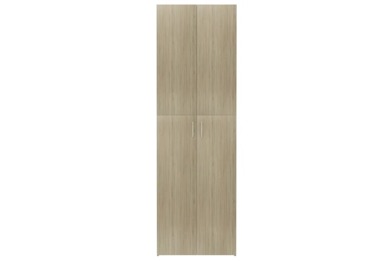 Kontorskap sonoma eik 60x32x190 cm sponplate - Brun - Oppbevaring - Skap - Oppbevaringsskap - Kontorskap - Dokumentskap