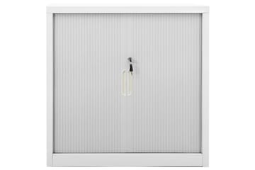 Skap med skyvedør 90x40x90 cm stål grå - Grå - Oppbevaring - Skap - Oppbevaringsskap - Kontorskap - Dokumentskap
