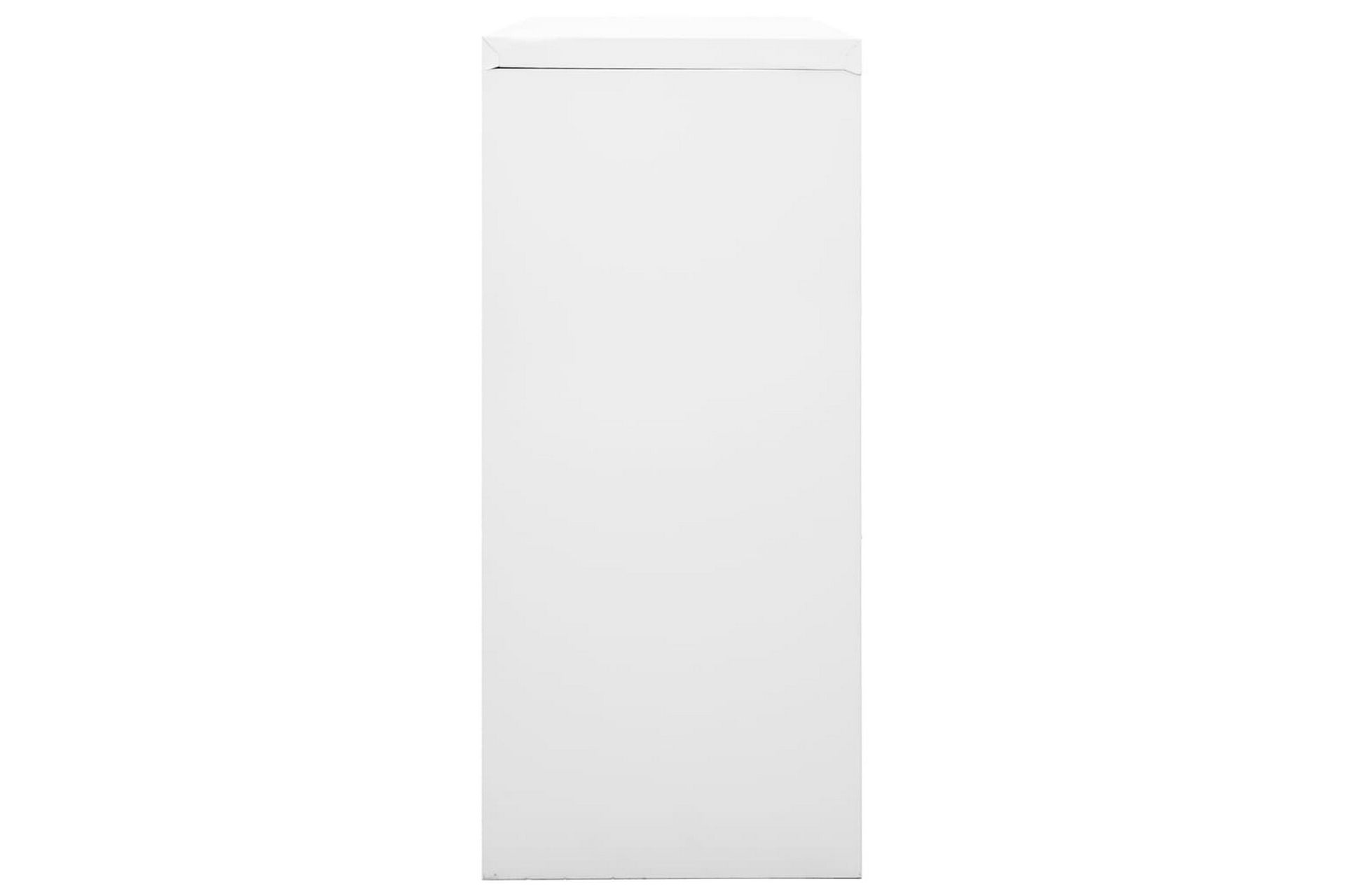 Skap med skyvedør 90x40x90 cm stål grå - Grå - Oppbevaring - Skap - Oppbevaringsskap - Kontorskap - Dokumentskap