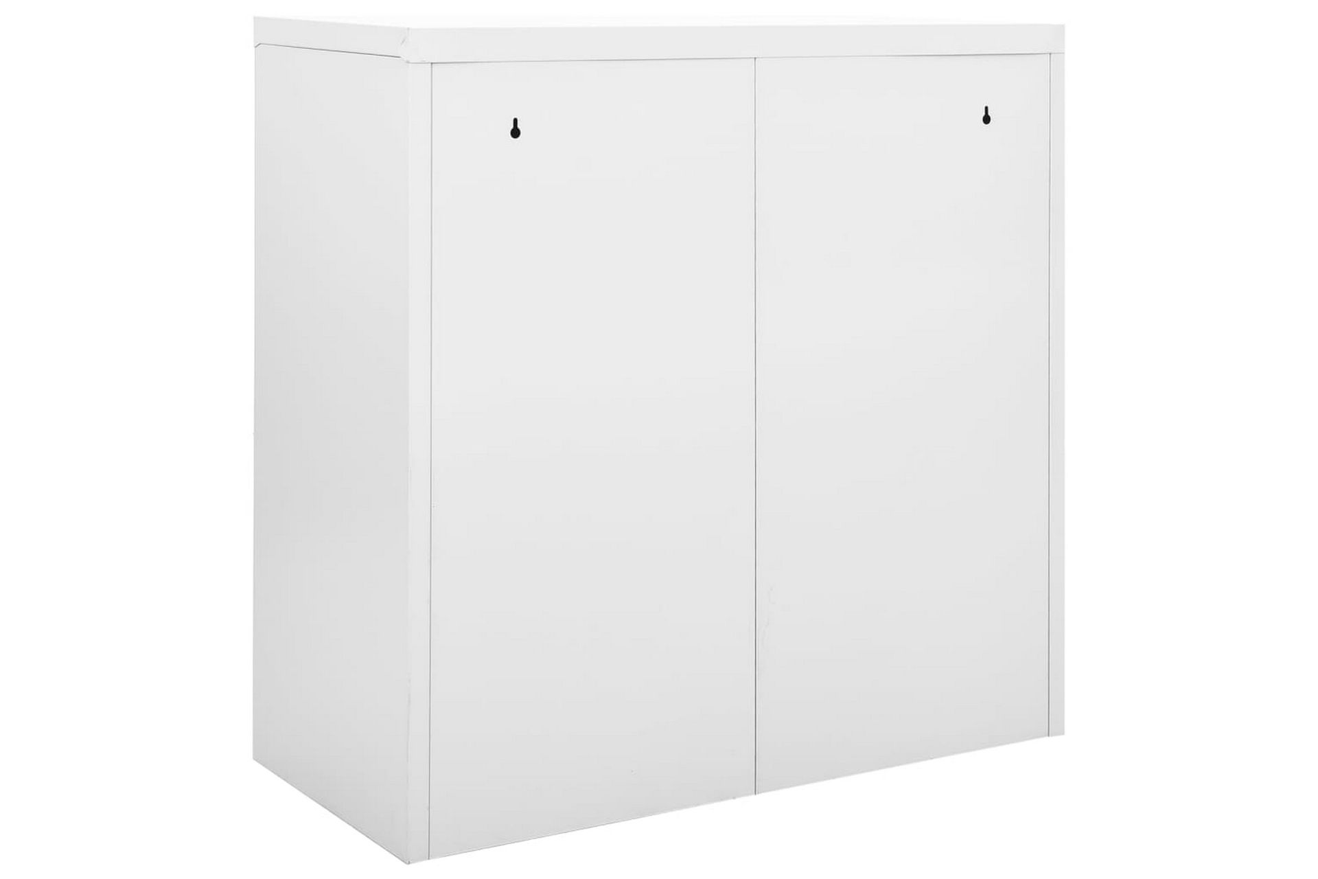 Skap med skyvedør 90x40x90 cm stål grå - Grå - Oppbevaring - Skap - Oppbevaringsskap - Kontorskap - Dokumentskap