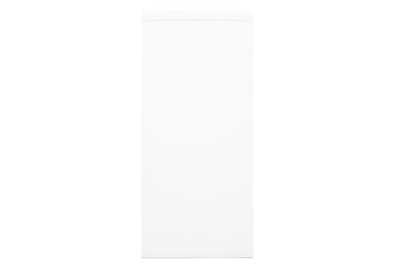 Skap med skyvedør 90x40x90 cm stål hvit - Hvit - Oppbevaring - Skap - Oppbevaringsskap - Kontorskap - Dokumentskap