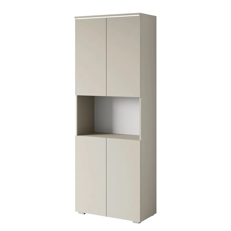 garderobeskap NO_BRAND Dokumentskap VERA 70 + LED beige, undefined