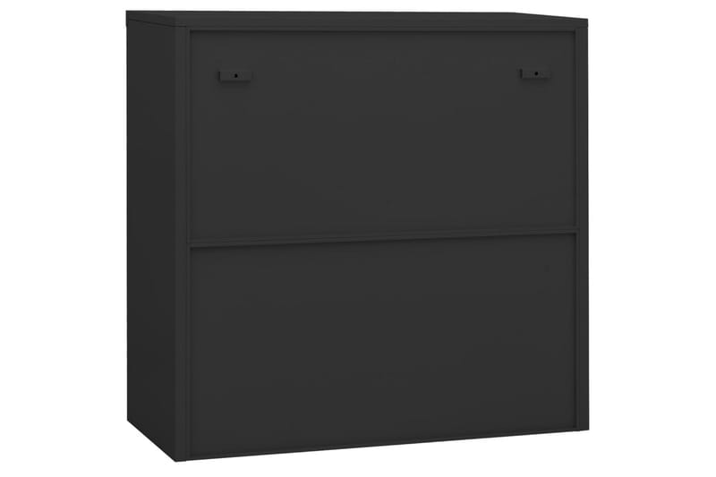 Kontorskap med plantekasse antrasitt 90x40x113 cm stål - Antrasittgrå - Oppbevaring - Skap - Oppbevaringsskap - Kontorskap - Dokumentskap