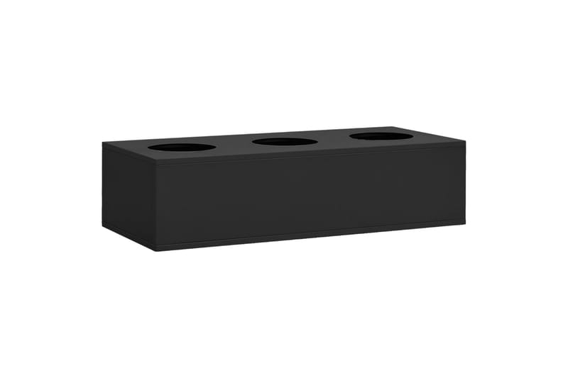 Kontorskap med plantekasse antrasitt 90x40x125 cm stål - Antrasittgrå - Oppbevaring - Skap - Oppbevaringsskap - Kontorskap - Dokumentskap