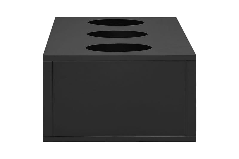 Kontorskap med plantekasse antrasitt 90x40x125 cm stål - Antrasittgrå - Oppbevaring - Skap - Oppbevaringsskap - Kontorskap - Dokumentskap