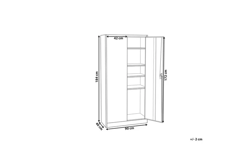 Kontorsskap Feldspar - Oppbevaring - Skap - Oppbevaringsskap - Kontorskap - Dokumentskap