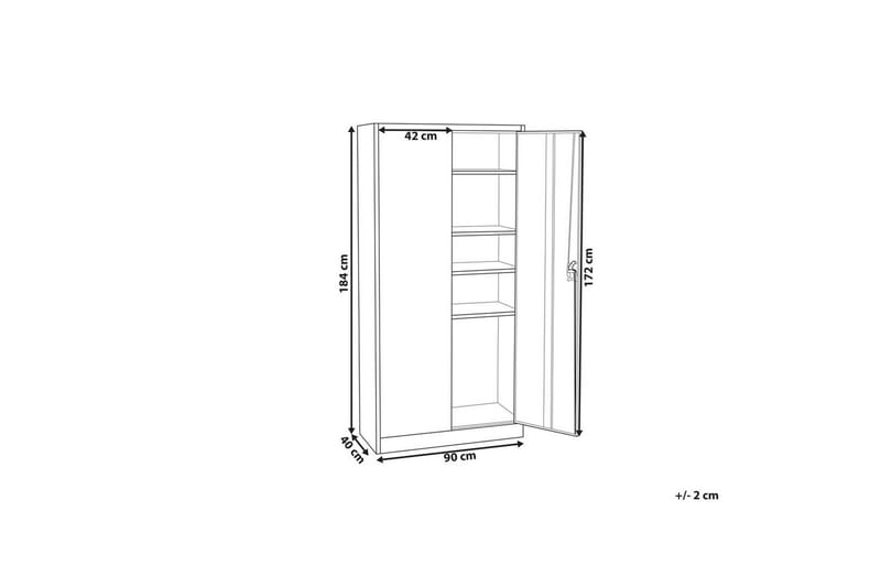 Kontorsskap Feldspar - Oppbevaring - Skap - Oppbevaringsskap - Kontorskap - Dokumentskap