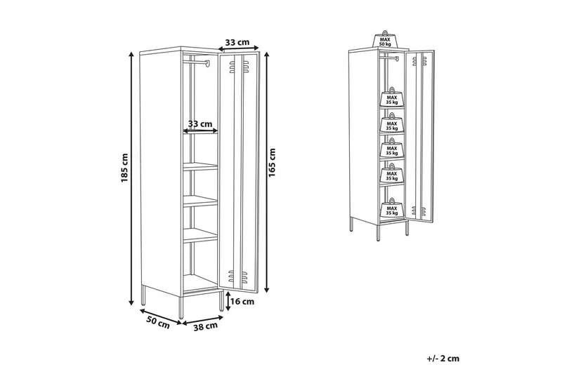 Kontorsskap Frome - Oppbevaring - Skap - Oppbevaringsskap - Kontorskap - Dokumentskap