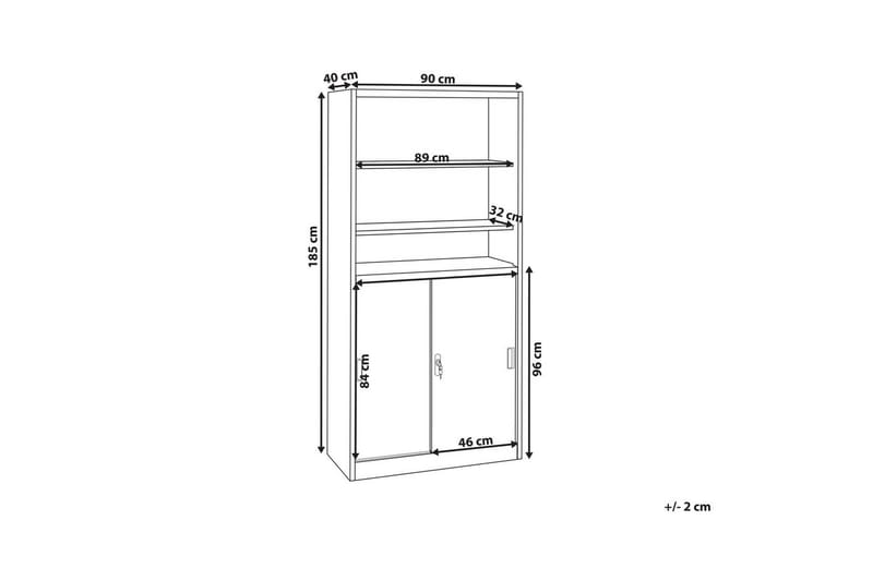 Kontorsskap Muscovite - Oppbevaring - Skap - Oppbevaringsskap - Kontorskap - Arkivskap & hengemappeskap