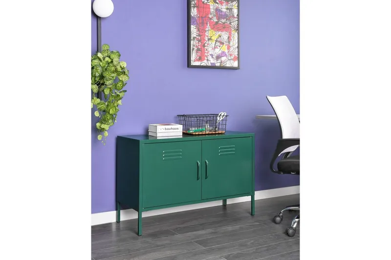 Kontorsskap Uria Grønn - Grønn - Oppbevaring - Skap - Oppbevaringsskap - Kontorskap - Dokumentskap