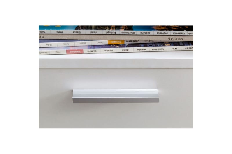 Rullecontainer Wohnling oppbevaringsbrett, 1 dør, foliert sponplate med hjul, moderne stil Hvit - Hvit - Oppbevaring - Skap - Oppbevaringsskap - Kontorskap - Tegneskap & arkitektskap