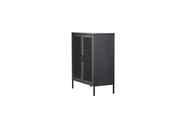 Skap Misha - Svart, 40x80x102 - Oppbevaring - Skap - Oppbevaringsskap - Kontorskap - Dokumentskap