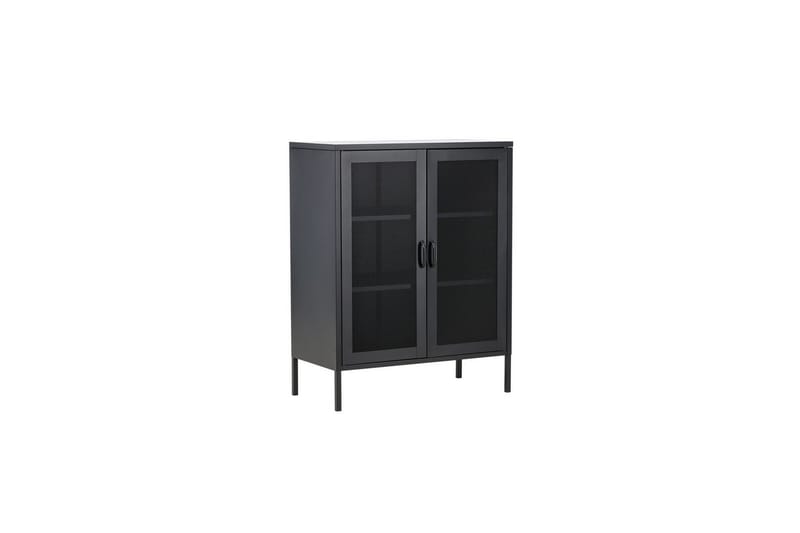 Skap Misha - Svart, 40x80x102 - Oppbevaring - Skap - Oppbevaringsskap - Kontorskap - Dokumentskap