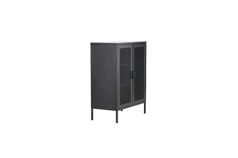 Skap Misha - Svart, 40x80x102 - Oppbevaring - Skap - Oppbevaringsskap - Kontorskap - Dokumentskap