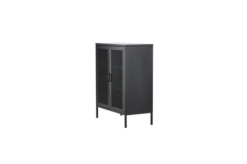 Skap Misha - Svart, 40x80x102 - Oppbevaring - Skap - Oppbevaringsskap - Kontorskap - Dokumentskap