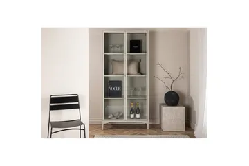 Skap Piring - Beige - Oppbevaring - Skap - Vitrineskap
