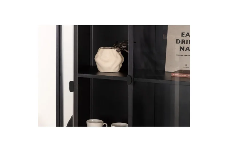 Skap Piring - Svart - Oppbevaring - Skap - Vitrineskap