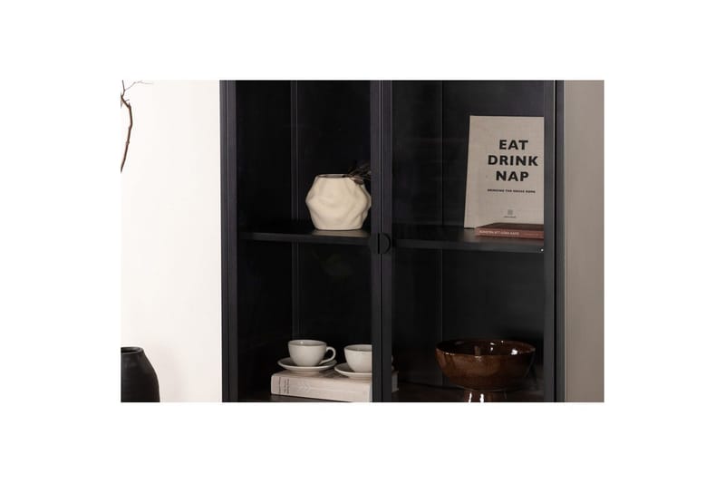 Skap Piring - Svart - Oppbevaring - Skap - Vitrineskap