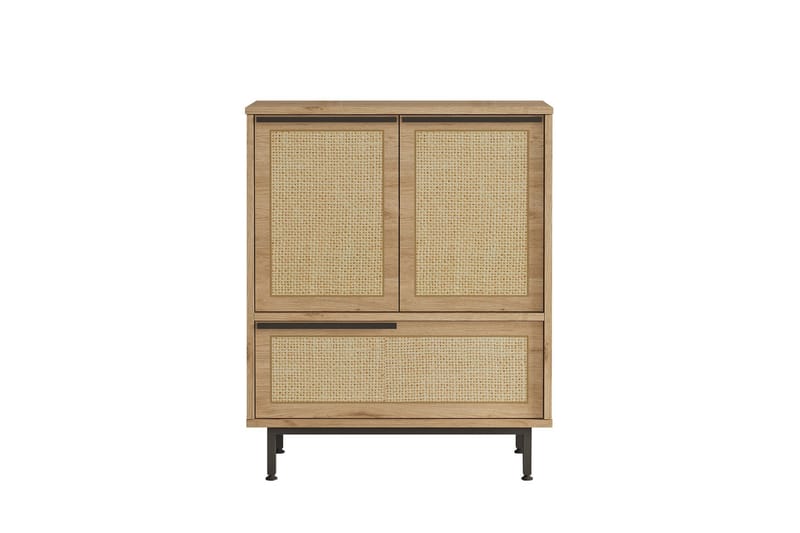 Liyakat Highboard - Eik/Valnøtt - Oppbevaring - Skap - Oppbevaringsskap