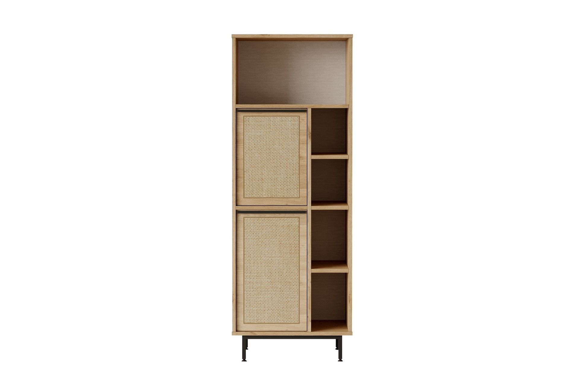 Liyakat Highboard - Eik/Valnøtt - Oppbevaring - Skap - Oppbevaringsskap