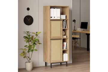 Liyakat Highboard - Eik/Valnøtt - Oppbevaring - Skap - Oppbevaringsskap