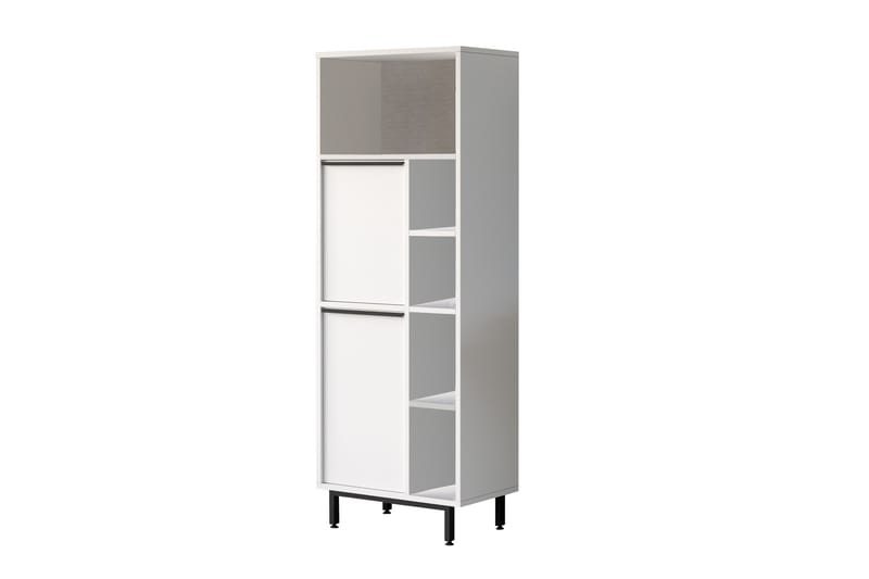 Liyakat Highboard - Hvit - Oppbevaringsskap