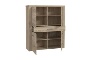 Loannia Highboard 42x117 cm - Brun - Oppbevaring - Skap - Oppbevaringsskap