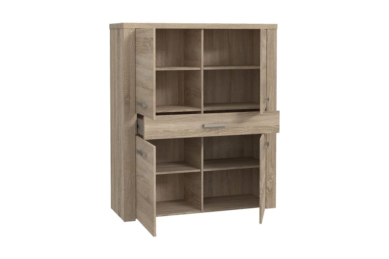 Loannia Highboard 42x117 cm - Brun - Oppbevaring - Skap - Oppbevaringsskap