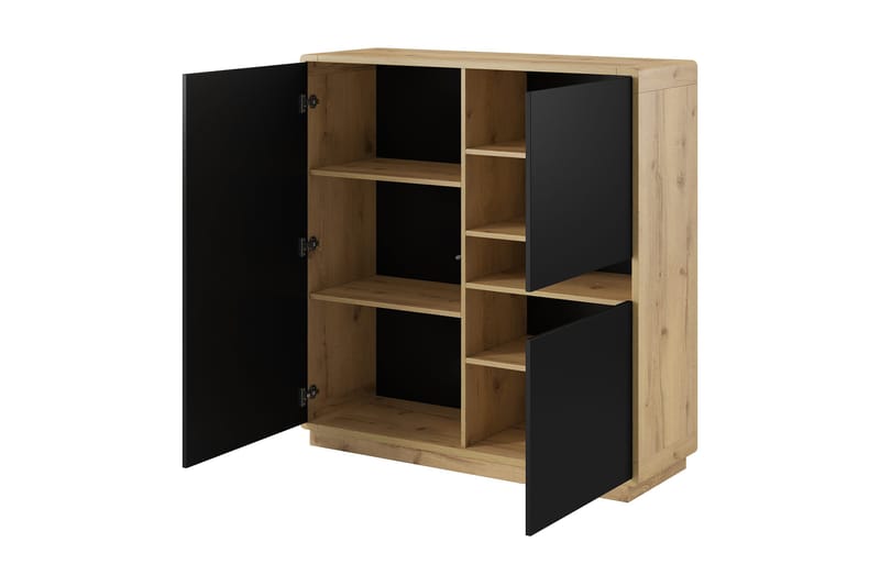 Louetta Highboard 121x126 cm - Flerfarget - Oppbevaring - Skap - Oppbevaringsskap