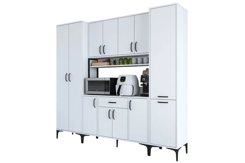 Manorma Highboard - Hvit - Oppbevaring - Skap - Oppbevaringsskap