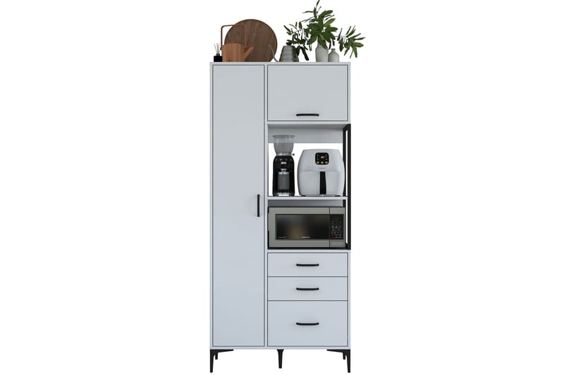 Manorma Highboard - Hvit - Oppbevaring - Skap - Oppbevaringsskap
