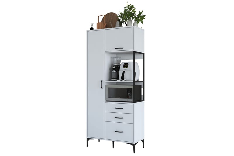 Manorma Highboard - Hvit - Oppbevaring - Skap - Oppbevaringsskap