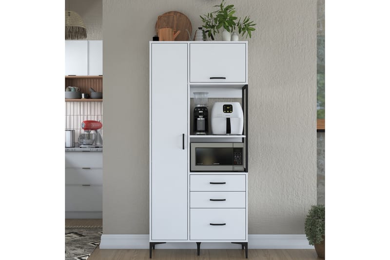 Manorma Highboard - Hvit - Oppbevaring - Skap - Oppbevaringsskap