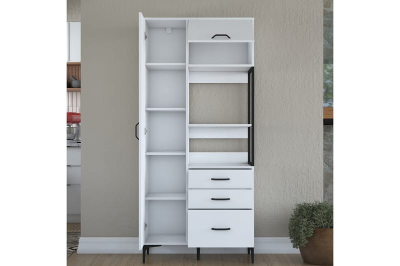 Manorma Highboard - Hvit - Oppbevaring - Skap - Oppbevaringsskap