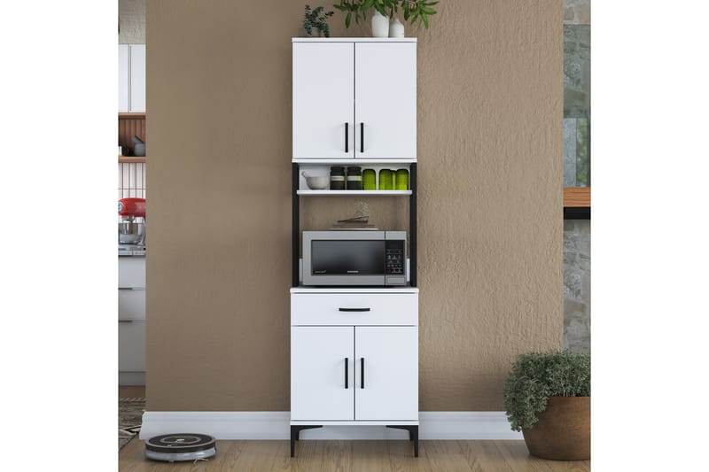Manorma Highboard - Hvit - Oppbevaring - Skap - Oppbevaringsskap
