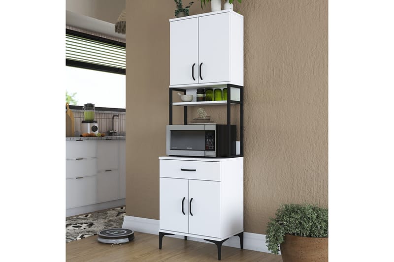 Manorma Highboard - Hvit - Oppbevaring - Skap - Oppbevaringsskap