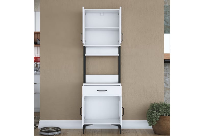 Manorma Highboard - Hvit - Oppbevaring - Skap - Oppbevaringsskap