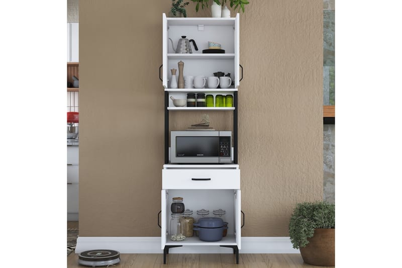 Manorma Highboard - Hvit - Oppbevaring - Skap - Oppbevaringsskap